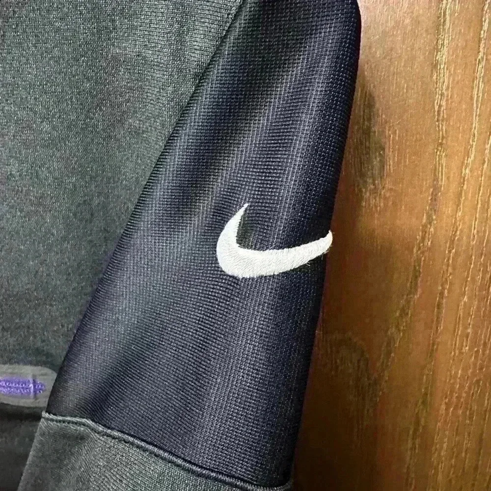 Minnesota Vikings Mens Pullover Nike Black Purple 1/4 Zip On Field NFL Top Small